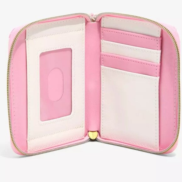 Loungefly Disney Winnie The Pooh Cherry Blossom Mini Zipper Wallet - Picture 3 of 6